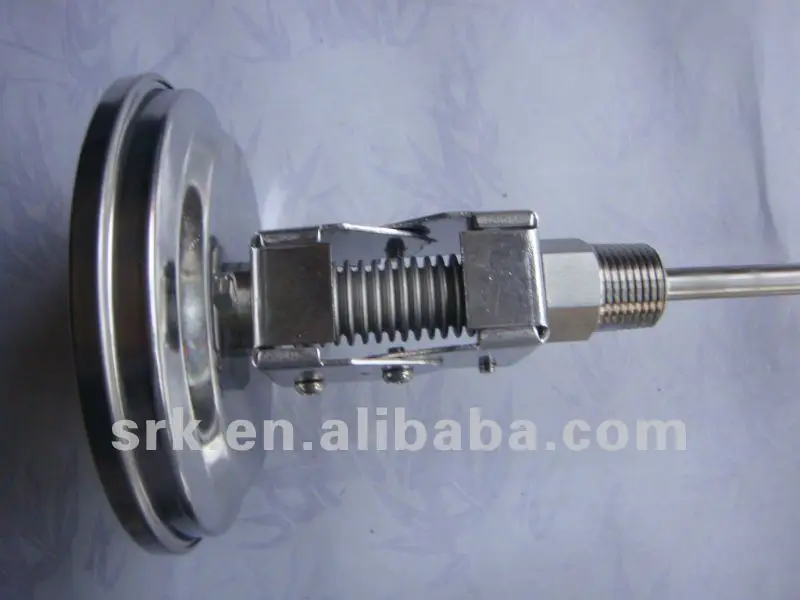3" Dial bimetal thermometer with universal angle ,SS304