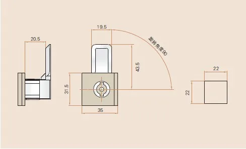 cylinder lock spms813 b