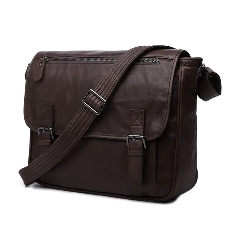 3-men messenger bags genuine leather