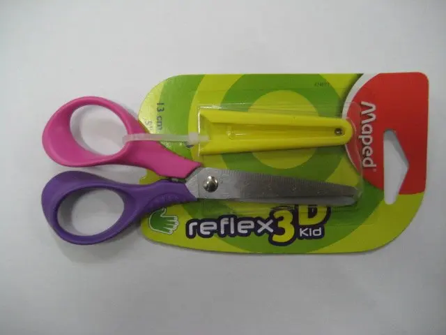 Children's scissors (With protective cover) , 12 pieces/lot