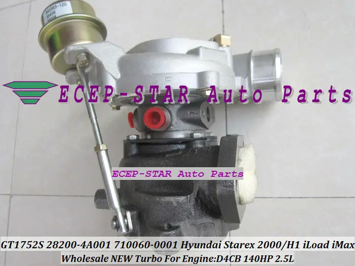 GT1752S 28200-4A001 710060-0001 Hyundai Starex 2.5 2000 H1 iLoad iMax D4CB 140HP 2.5L Turbo Turbocharger (3)