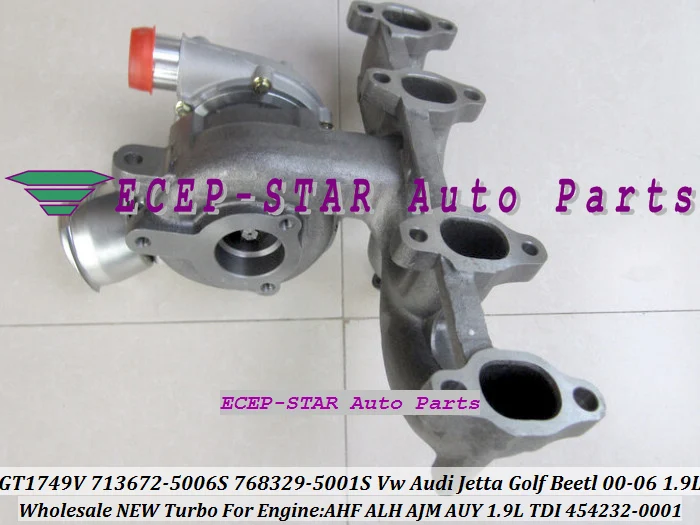GT1749V 713672 713672-5006S 768329-5001S 454232-0001 For VW AUDI Jetta Golf Beetl 2000-06 1.9TDI AHF ALH AJM AUY 1.9L TDI (6)