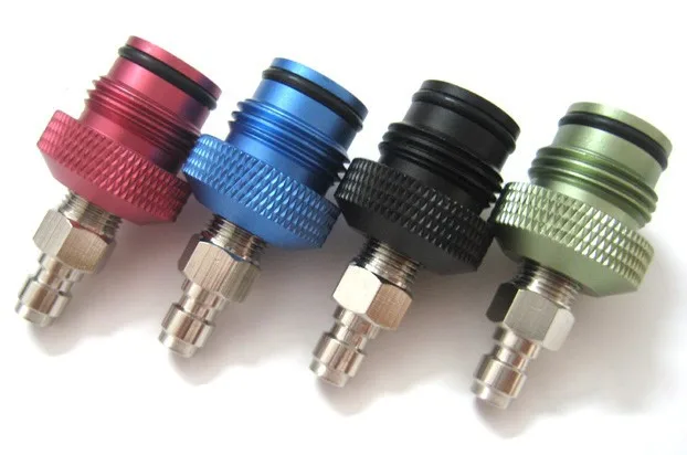 Paintball ASA to Remote Adaptor with male Q Disconnect