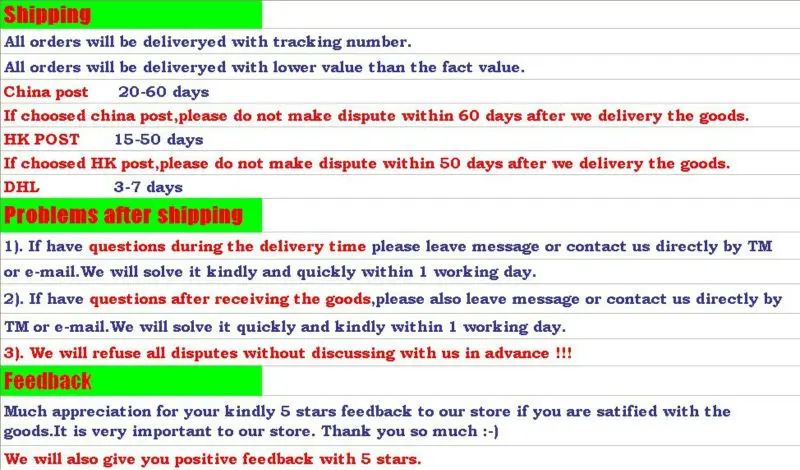 shipping