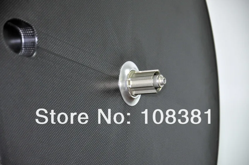 Top 700C full carbon rear disc tubular wheel road bike TT bicycle rear disc wheel for track bike fixed gear 2