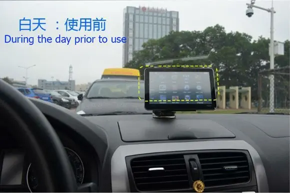 GPS sunshade install before 1 