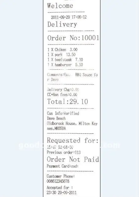 order