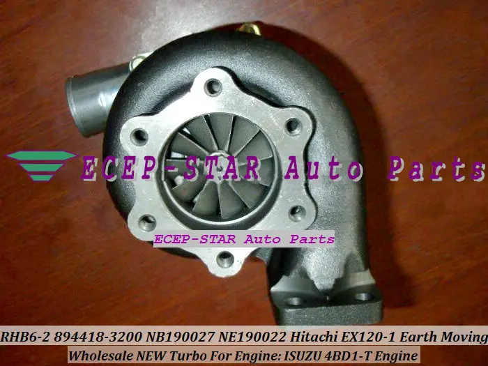 RHB6-2 8944183200 Turbo Turbine Turbocharger Fit For HITACHI EX120 EX120-1 with ISUZU 4BD1-T Engine