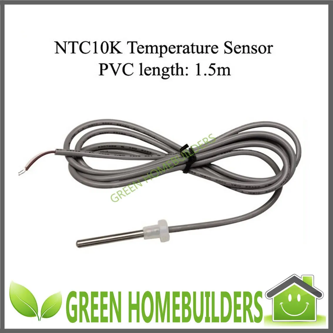 2pcs/lot , NTC10K,B=3950 , Solar Controller Hot Water Tank Temperature Sensor , Dia.6mm Length1