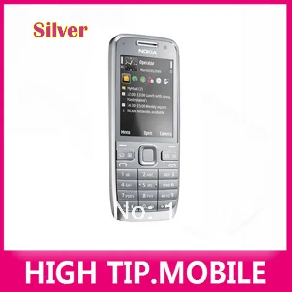 Russian keyboard support Nokia E52 cellular 3G phone Unlocked original  3.2MP Camera Refurbished 1 year warranty Free Shipping backmarket phones