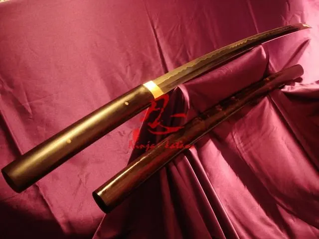 hand forged clay tempered sanmai blade japanese shirasaya katana rosewood