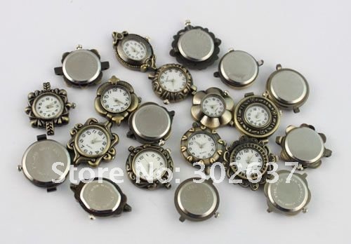10PCS Mixed Lots Antiqued Bronze Watch Face #20960