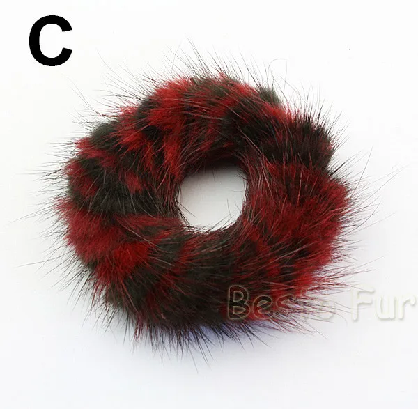 Mink fur hair tie_03