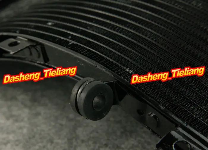 Cooling Radiator For Kawasaki 2000 2001 2002 2003 Ninja ZX9R ZX900F ZX-9R Black Aluminum