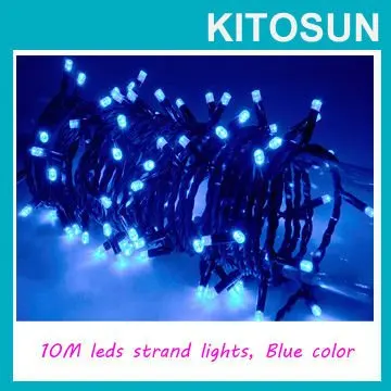 120V LED String Lights blue