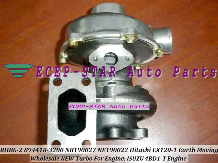 RHB6-2 8944183200 Turbo Turbine Turbocharger Fit For HITACHI EX120 EX120-1 with ISUZU 4BD1-T Engine (2)