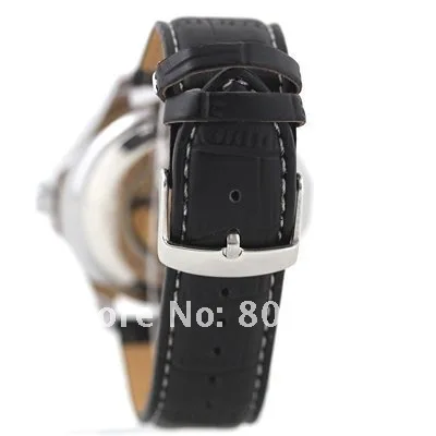 Mens Wite Dial Automatic Wrist Watch Skeleton Rare Nice Gift Wholesale Price A487