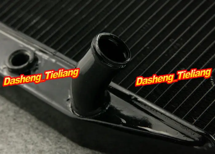 Cooling Radiator For Kawasaki 2000 2001 2002 2003 Ninja ZX9R ZX900F ZX-9R Black Aluminum