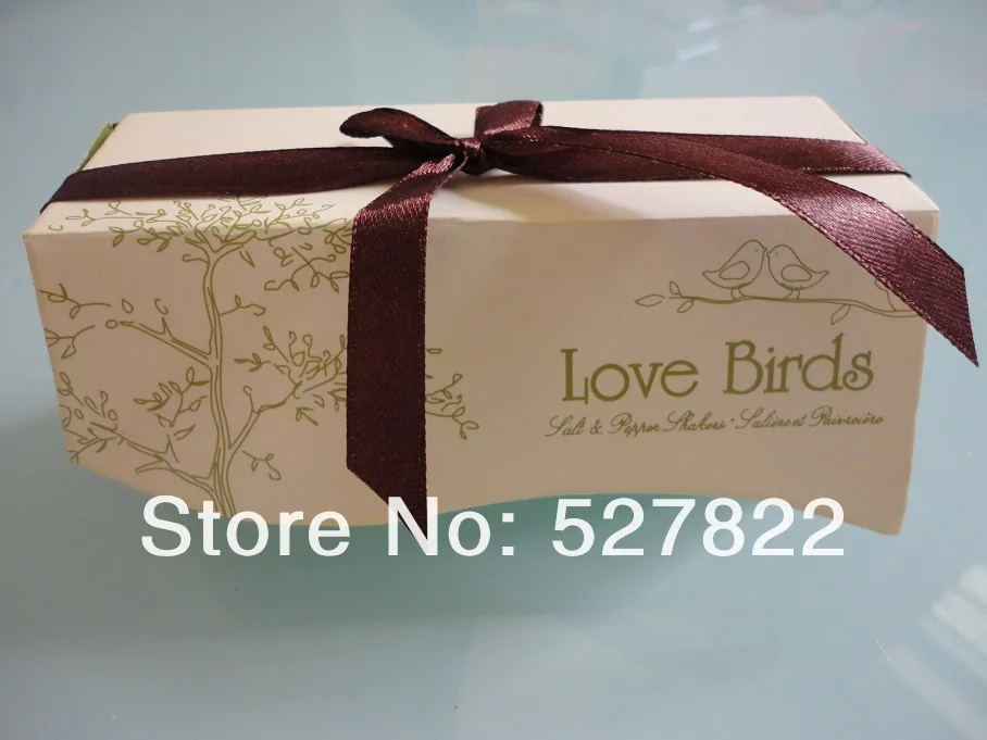 Free shipping 40 pcslot=20 SETSLOT(1SET OF 2PCS),2013 Newest wedding favor, love bird salt pepper shaker by Fedex4.JPG