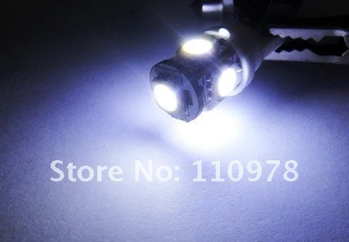 High Power 5 SMD LED Light Lamp T10 161 168 194 2825 921 W5W wedge bulb WHITE