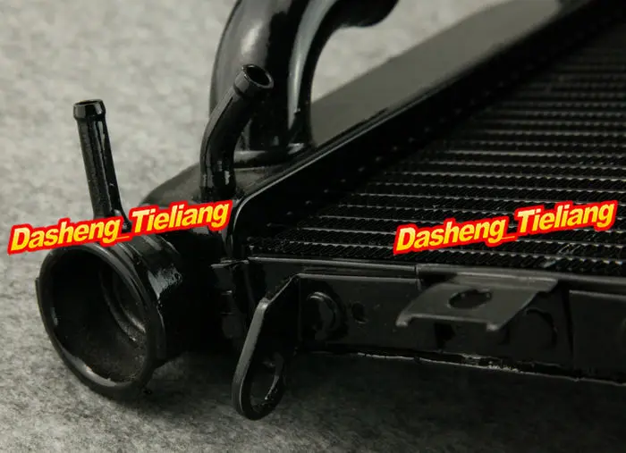 Cooling Radiator For Kawasaki 2000 2001 2002 2003 Ninja ZX9R ZX900F ZX-9R Black Aluminum