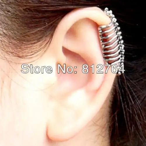 Nicki Minaj Love Pop Punk Stylish Sugar Skulls Clip On Ear Cuff Ylj03 E076 1 Punk Bone Skull Earrings Vintage