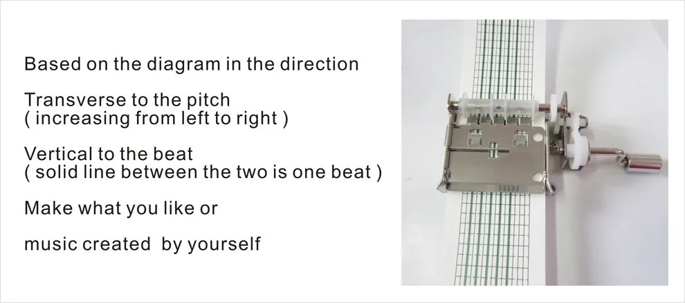 15 notes paper strip music box 5