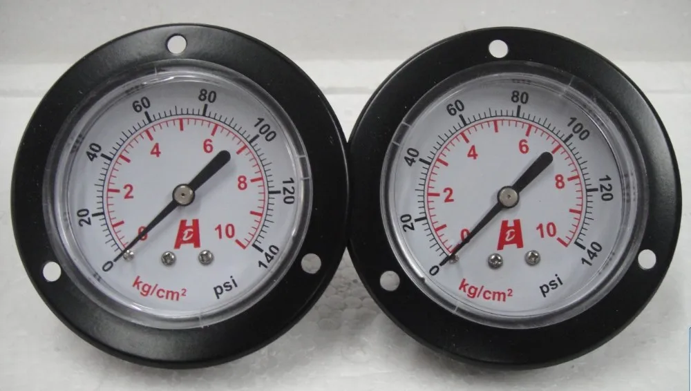 Фланцевый манометр, 2,5 дюйма, 60 мм, фунт/кв. Дюйм, манометр, задняя ...