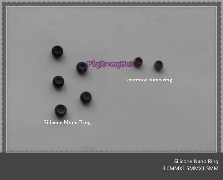500 Unidades de Micro Anéis de Silicone