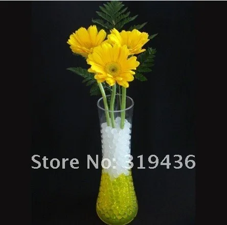 florist /gardener using top selling orange crystal soil water beads glass vase filler for floral arrangement (12 c crystal soil)