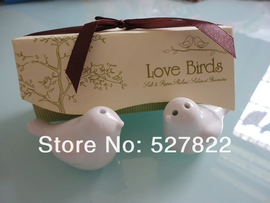 Free shipping 40 pcslot=20 SETSLOT(1SET OF 2PCS),2013 Newest wedding favor, love bird salt pepper shaker by Fedex6.JPG