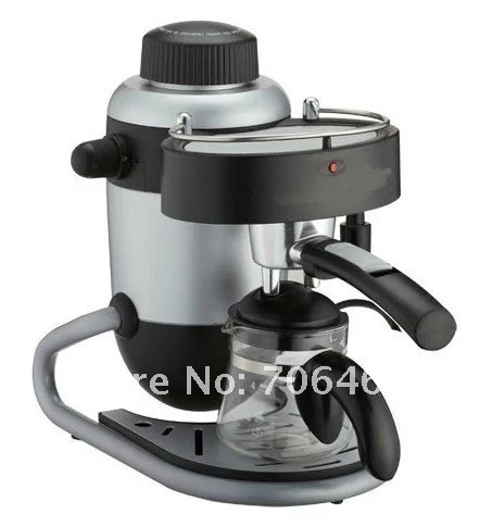 New semi-automatic cappuccino espresso pod unique design protable coffee maker black