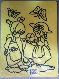 10pcs/lot, Color Sand art art painting set kit for children,WHOLESALE