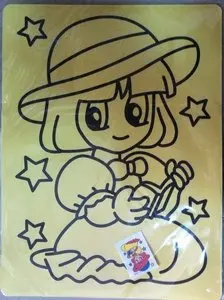 10pcs/lot, Color Sand art art painting set kit for children,WHOLESALE