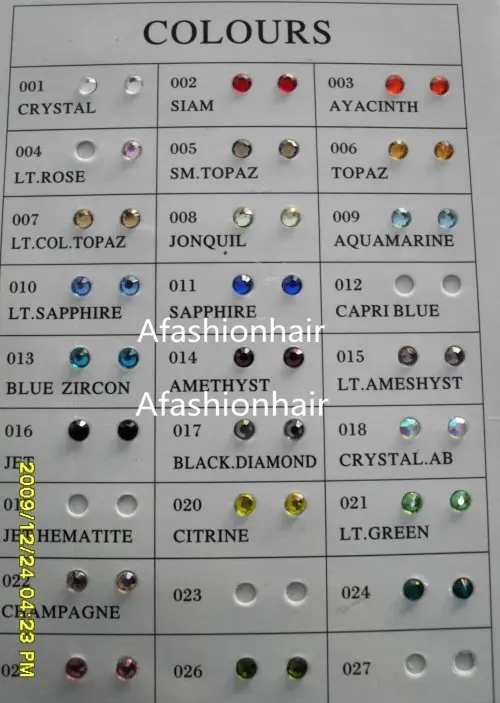 Wholesale - -fashion  Iron Hair Crystal / 30pack/lot free shipping