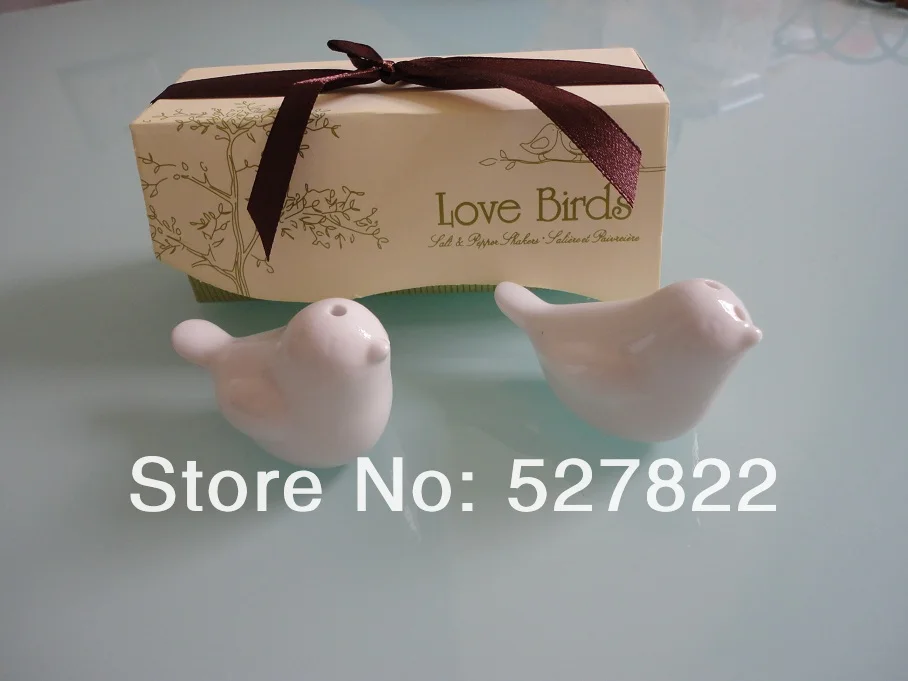 Free shipping 40 pcslot=20 SETSLOT(1SET OF 2PCS),2013 Newest wedding favor, love bird salt pepper shaker by Fedex5.JPG