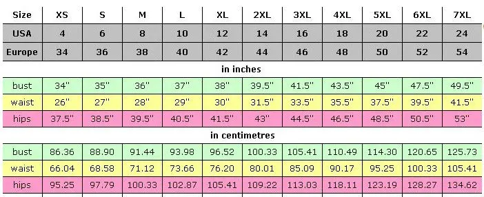 size chart 1