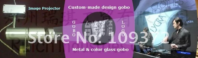 Single Color Customized Glass Gobo Slide