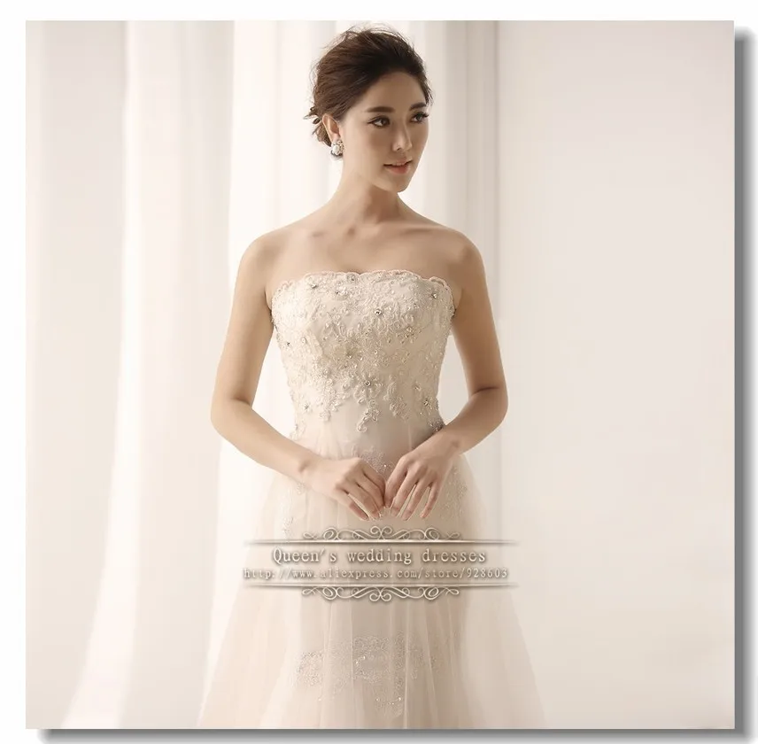 Strapless Wedding Gown Under $200