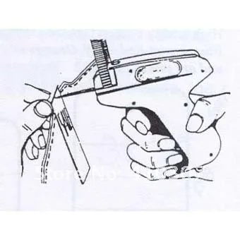 Tagging Tag Gun Mini Price Label Tag Gun with 5 Needles and 1000 3" Barbs Super Hot Freeshipping 100 pcs