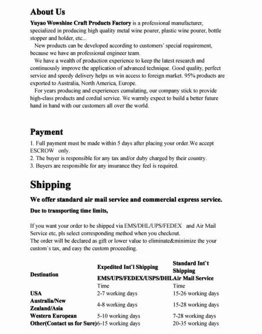 10pcs/lot Brand New White & RED WINE AERATOR Decanter Pourer IMPROVE FLAVOR For whisky Free Shipping