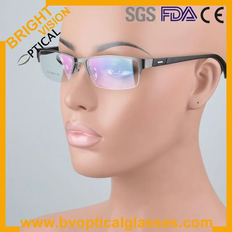 New model delicate half rim metal optical frames glasses2261hui