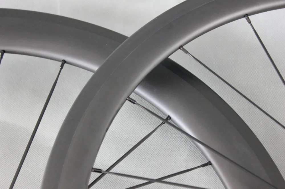 Discount ICAN BIKES 27mm wider tubular 700C carbon road bike wheels conbination front 40mm ,rear 56mm tubular W40/56T 4
