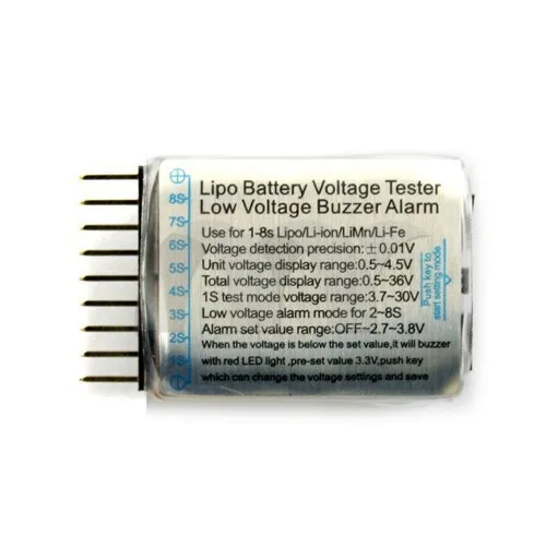 1-8s lipo battery  lower voltage alarm
