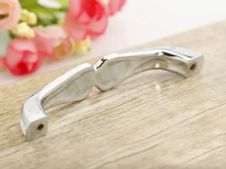 New Products Clear Crystal Modern European Drawer Cabinet Door Handles (C.C. 96mm,Length:112mm)