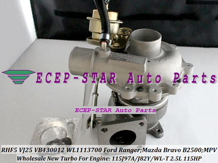 RHF5 VJ25 VB430012 WL1113700 Turbocharger Turbo for FORD Ranger MAZDA Bravo B2500 MPV 115J97A J82Y WL-T 2.5L 109HP 115HP (3)