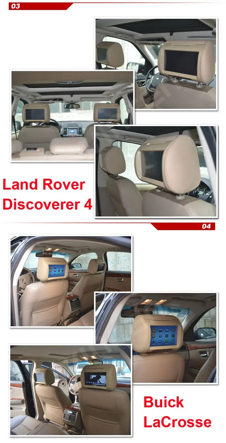 Clearance 2012!!! 9 inch Digital Touch Screen Car Headrest DVD Player + 32Bit Game+IR+USB+SD+FM  Free Dual Channel  IR Wirelss Headphone 16