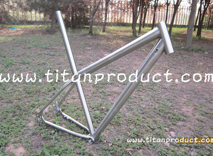 Cheap Titanium MTB Frame 29ER Integrated SeatPost/Internal Cable Running/Rohloff Sliding Dropouts 0