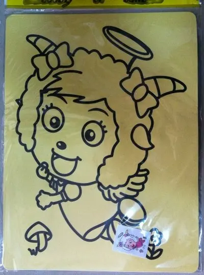 10pcs/lot, Color Sand art art painting set kit for children,WHOLESALE