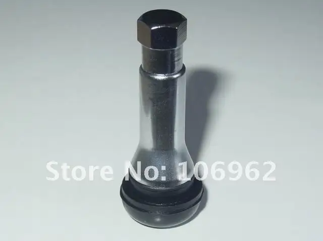 Wholesale - 100 pcs/lot TR414AC Chromed sleeve tire (tyre) valves snap-in tubeless valves (natural rubber) for passenger cars